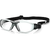 UKNOW Sports Goggles, Anti Fog Protective Eyewear, UV Protection Sports Glasses for Basketball, Racquetball, Pickleball