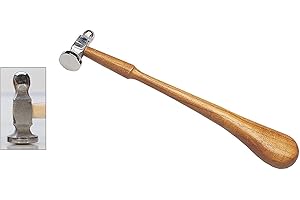 PMC SUPPLIES LLC 1-1/4" Chasing Flattening Riveting 6 Oz Hammer Metal Forming Striking Jewelry Tool