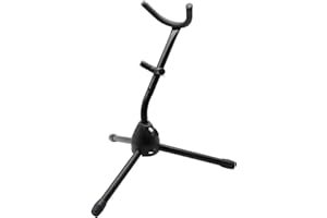 Saxophone Stand ValueHall Folding Sax Stand Adjustable Tenor Sax Stand Portable Saxophone Bracket with Chain Lock Sax Holder 