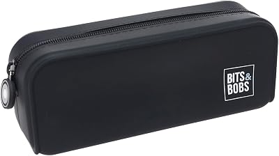 Grafoplás | Estuche de Silicona Negro | 20x7,5x7,5cm | Tacto Suave | Flexible | Resistente al Agua | bits&Bobs Pop Up Design | Colores Vivos