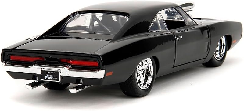 Toys Fast and Furious Modellauto Dodge Charger 1970 (19 cm) mit Dominic Toretto Figur (8 cm) - Film-Auto mit Teilen zum Öffnen, Spielzeug-Set aus Metall für Fans und Sammler ab 8 Jahre