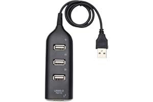 4-Ports USB Hub Portable 2 0 1 Splitter Supports Charging High 480Mbps Data Transfer for PC Laptop Computer