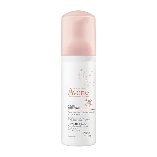 AVÈNE CLEANSING FOAM – SOAP-FREE FOAMING FACE WASH – NORMAL, COMBINATION, OILY SKIN- SENSITIVE SKIN – 5.07 FL OZ