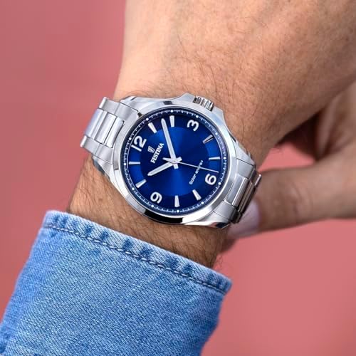 Herrenuhr Analog Solar aus Edelstahl 316l Silberfarben