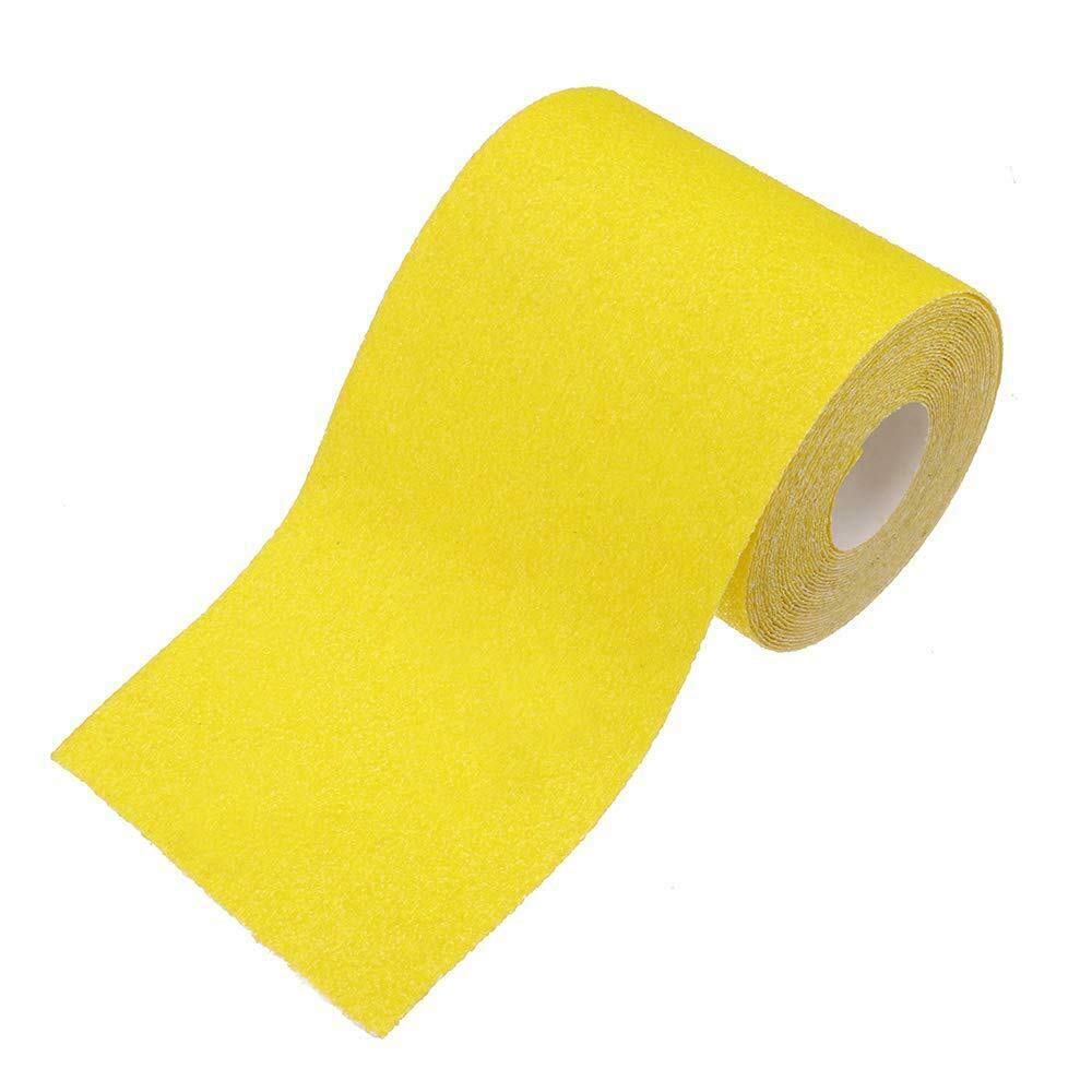 TOOLSTAR Sandpaper Roll, 93mm x 5m Aluminium Oxide Sandpaper Rolls Decorators Sandpaper Roll Sandblaster Sandpaper Roll with Bare Surfaces (60 Grit)