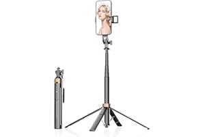 XINBAOHONG Selfie Stick, Extendable Tripod Stand with Bluetooth Remote for iPhone Android Phone, Compact Size & Lightweight