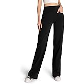 Safort Yoga Pants Women Wide Leg Pants with Pockets 28''/31''/34'' Stretch Loose Leg Comfy Lounge Petite, Regular, Tall