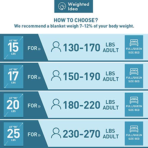 Weighted Idea Minky Queen Size Weighted Blanket with Removable Cover 15