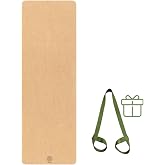 Satori Concept Cork Yoga Mat with Natural Rubber Base, Extra Size, Thickness and Support, Excellent Cushion &amp; Grip, Non-Slip, Non-Toxic, Sweat-Resistant, Sustainable, Eco-friendly Exercise Mat
