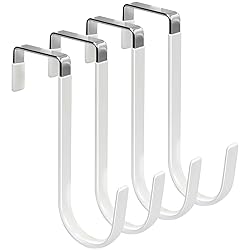 FYY Over the Door Hooks, 4 Pack Hangers Hooks with