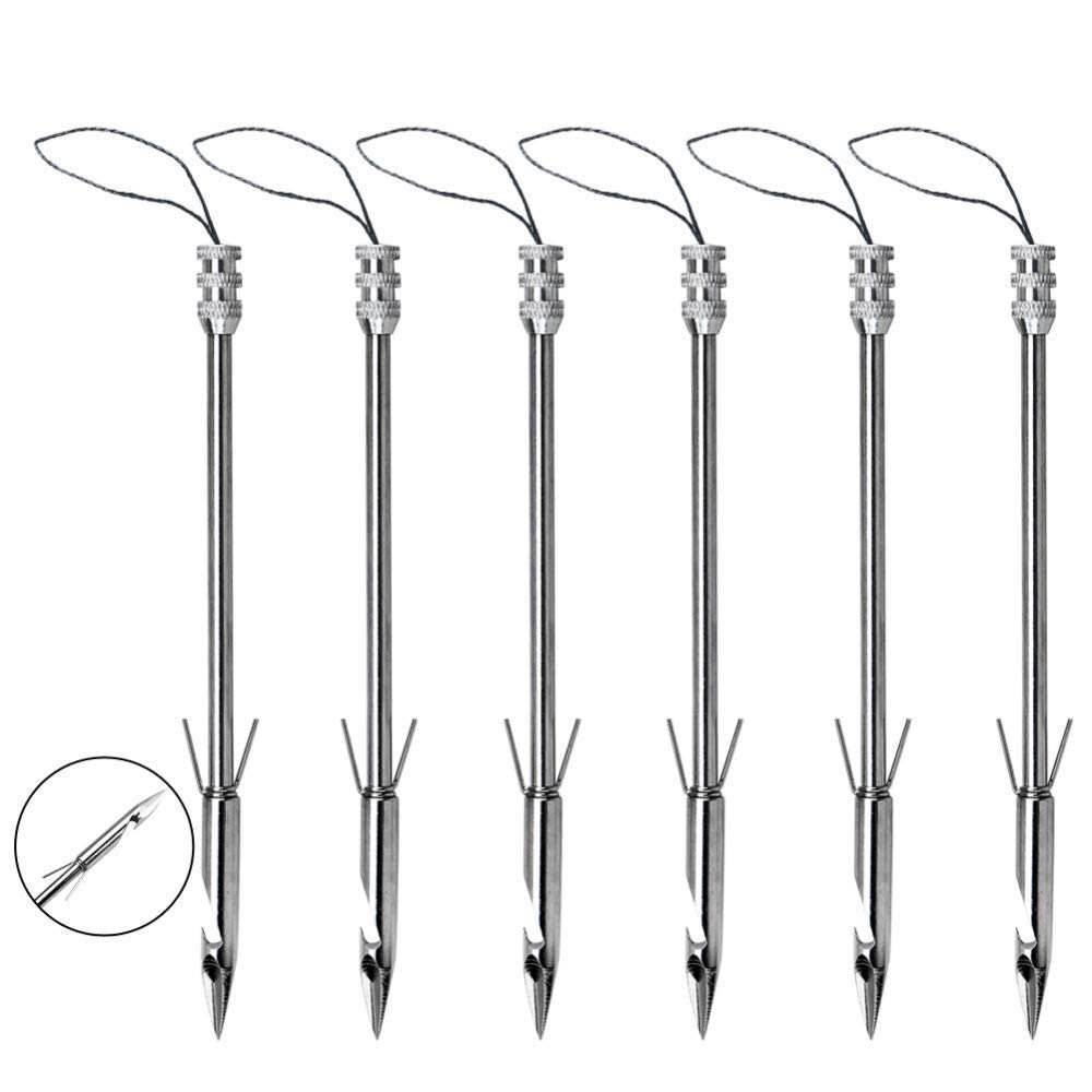 Sososhoot 12Pcs Slingshot Bow Fishing Arrows Broadheads Stainless Steel Arrowhead Hunting Tips