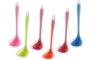 Silicone Small Silicone Ladles, Mini Gravy Ladles, Heat-resistant Sauce ladles for serving or cooking, BPA Free (6)