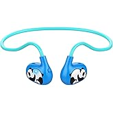 iDIGMALL Kids Headphones, Open Ear Headphones for Child Teens Boys, Bluetooth 5.4 Earphones w/Built-in Mic, 13g Ultra-Light Wireless Earpiece Comfort-Fit for Phone Tablet Sports Home School, 10 Hrs
