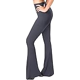 SATINA High Waisted Flare Leggings for Women - Yoga Pants for Women - Buttery Soft Bell Bottom Palazzo - Versatile Sizing