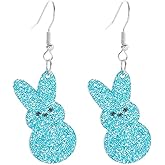 Easter Earrings for Women Funny Easter Rabbit Earrings Rabbit Dangle Earrings Cute Easter Bunny Earrings Spring Earring Easter Holiday Jewelry