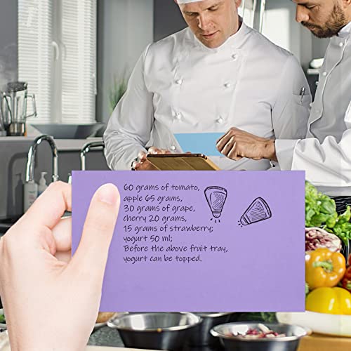 Koogel 600PCS Colored Index Cards, Blank Note Cards 3 x 5 Inch Assorted Neon Color Flash Cards for Studying Organizing School Office