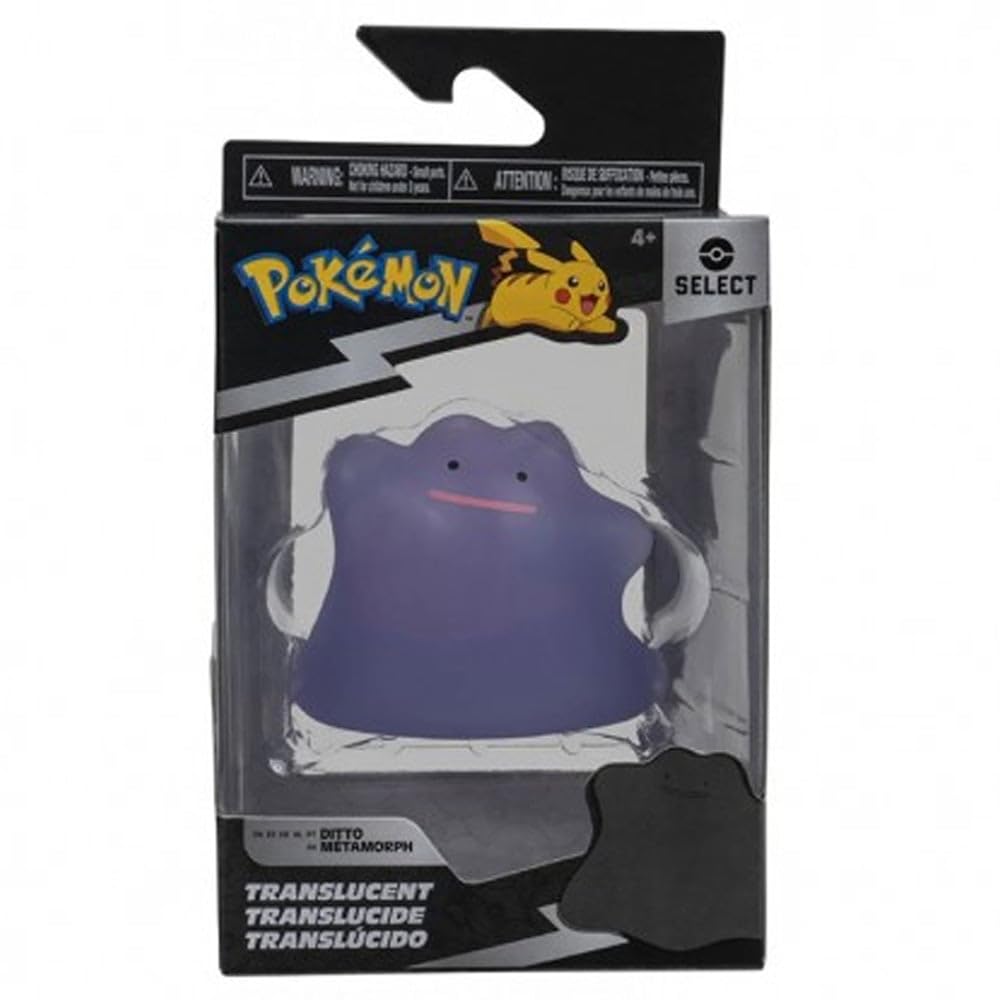 Pokémon PKW2742-7.5 cm Select Figures - Ditto (Transparent) Official Figure