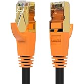 Ethernet Cable 10 ft, Cat 8 Ethernet Cable High Speed Ethernet Cable 40Gbps with Gold Plated Plug Shielded F/FTP Wires Cat8 R