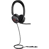 Yealink UH48 ANC USB Headset with Microphone, Active Noise Cancelling Wired Headphones for PC Computer, Works with Zoom Teams and Other Call Platforms, All Day Comfort, Mute Button