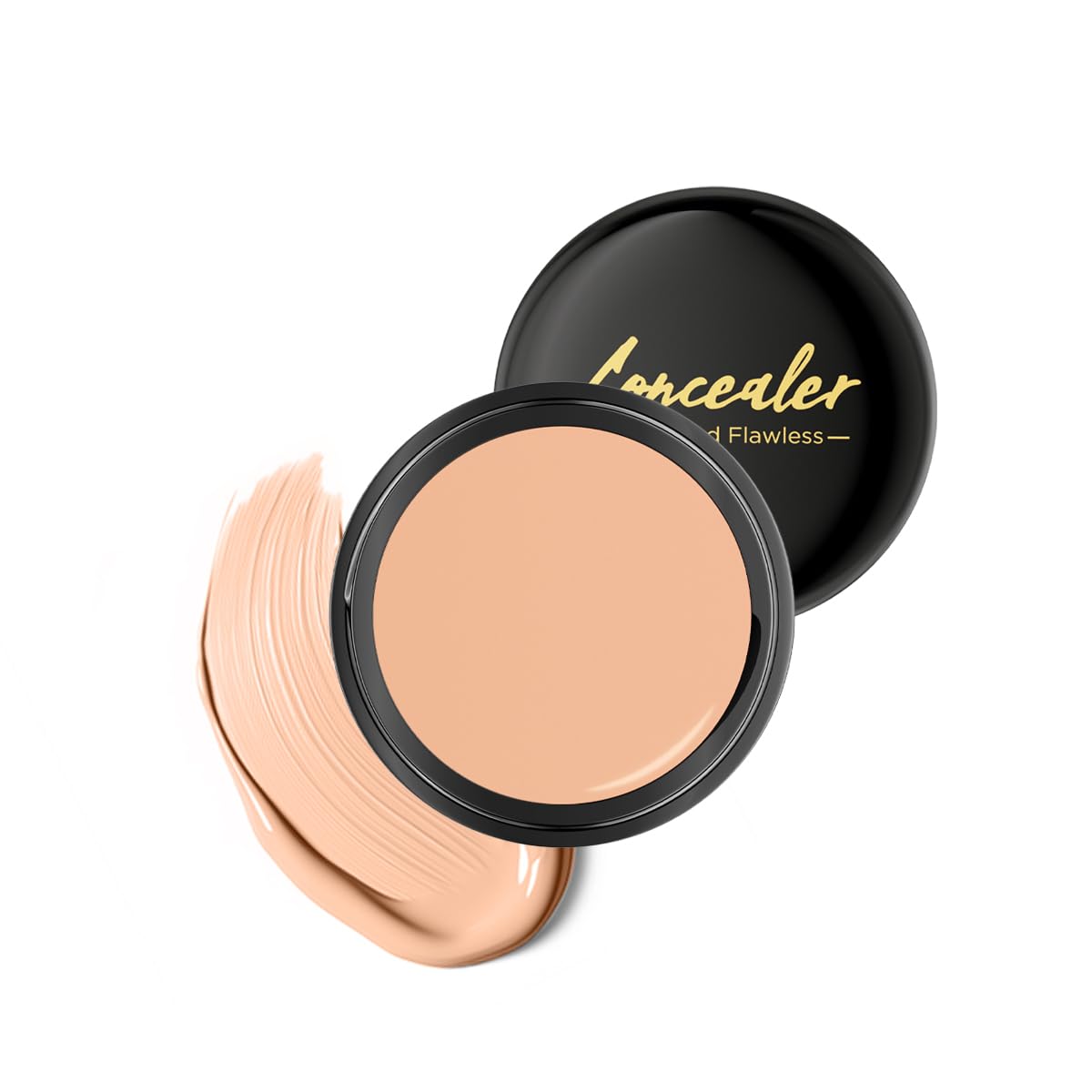 Photo 1 of W3W Multi-Use Pot Concealer Full Coverage - Under Eye Concealer Waterproof No Transfer,For Dark Circles, Blemishes, Makeup Brightens for Sensitive Skin, Medium 0.53 Oz