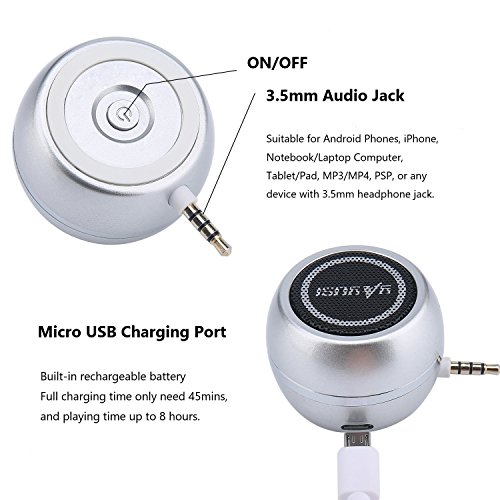 Aux Input Mini Portable Stereo Speaker With Mm Jack Mini Speaker