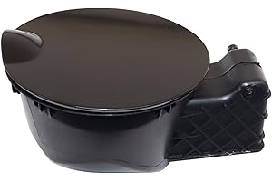 FZJDSD Fuel Filler Gas Cap Door Lid Housing & Door Cap kit 4L3Z9927936BA 02FSF1201ABK 924801 Compatible with Ford F-150 2004-2008, Fit for Lincoln Mark LT 2006-2008, Gas Tank Cap Door Hinge