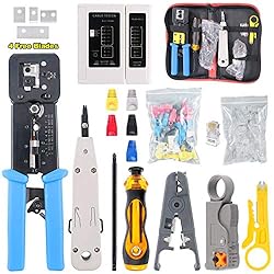 Hilitchi 108 Pcs Network Tool Kit Includes Portable