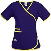 Fabrique Innovations NFL Women's Team Logo Wrap Scrub Top