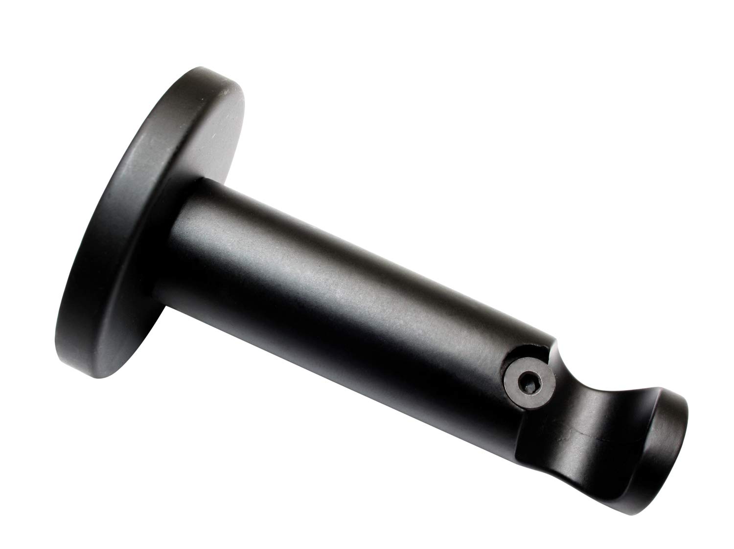 Gardinia Support open for diameter 16 mm, Wall Mounted, 7.5 cm, Alloy Steel, Matt Black