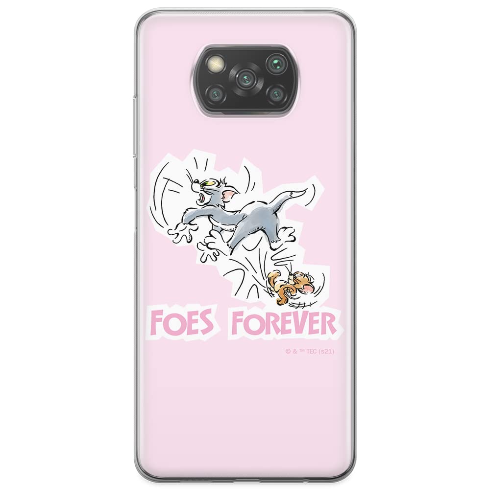 ERT GROUP mobile phone case for Xiaomi POCOPHONE X3 original and officially Licensed Tom & Jerry pattern 010 optimally adapted to the shape of the mobile phone, case made of TPU