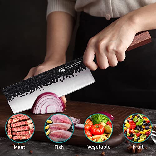 FINDKING Dynasty Series Japanese Nakiri Knife, Professional Vegetable