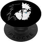 Naruto Sasuke Split Face Anime PopSockets Adhesive PopGrip