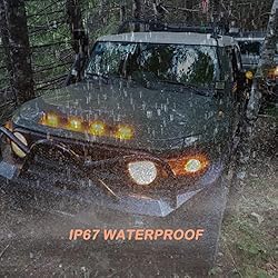 Smoked Amber Full LED Center Grille Lights