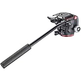 Manfrotto XPRO Fluid Head with Fluidity Selector (MHXPRO-2W) | Includes quick release plate, screws and 10 year warranty for filming, stability and protection