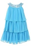 Sweet Kids Girls Triple Tiered Chiffon Dress 3