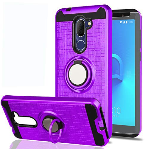 Alcatel 3X Phone Case with HD Phone Screen Protector,YmhxcY 360