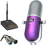 Heil Sound PR-77D Vintage Microphone (Desktop Bundle, Purple)