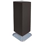 Azar Displays 701435-BLK FOUR-SIDED PEGBOARD TOWER