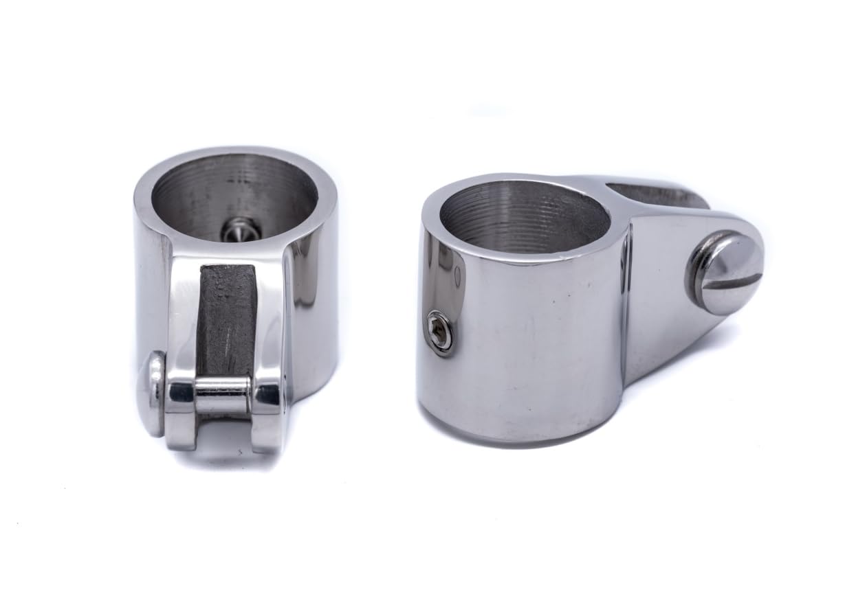 2pcs 22mm Bimini Slide clamp Stainless Steel Marine Grade Boat Fitting fits 7/8" inch Tube Pipe