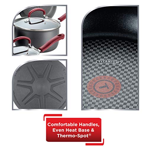 Tfal Ultimate Hard Anodized Nonstick Cookware Set 12 Piece Pots and