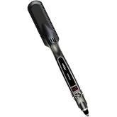 Croc Classic Silver Titanium Flat Iron Hair Straightener, 1.5 Inch