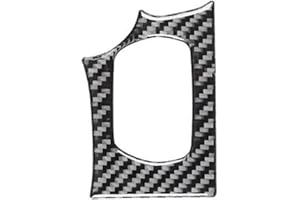 Carbon Fiber Engine Button Interior Trim Sticker for Corvette C6 2005-2013, 92mm x 64mm Plastic Decoration Cover, For Easy In