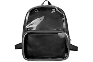 STEAMEDBUN Ita Bag Double Window Candy PU Leather Backpack Kawaii Pins Bag with insert