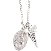 St Catherine of Siena Patron Saint of Nurses Gift Catholic Confirmation Necklace