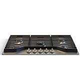 ThermoMate Heavy 36 Inch Gas Cooktop with 5 Italy Sabaf Power Burners, Built In Stove Top of 304 Stainless Steel, Gas Hob NG/LPG Convertible, Cooker with Thermocouple Protection CSA Certified