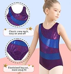 LMCOB Gymnastics Leotards for Girls Sparkly