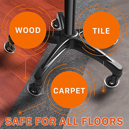 CLATINA Heavy Duty Office Chairs Wheels Replacement for Hardwood Floors