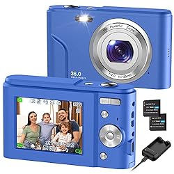 Digital Camera, RUAHETIL FHD 1080P 36MP 2.4 Inch