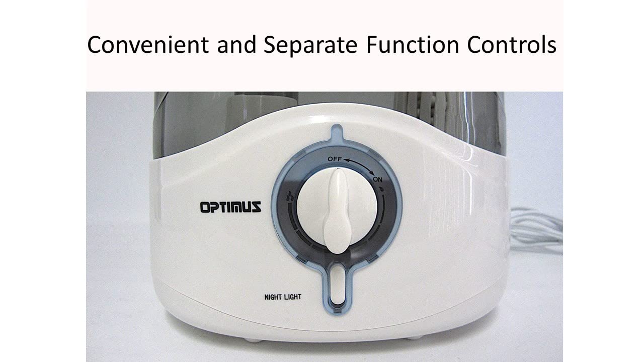 Optimus U-31001 1.5-Gallon Cool Mist Ultrasonic Humidifier, 1-Pack, White