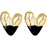 14K Gold Plated Plastic Stud Earrings for Women Jewelry